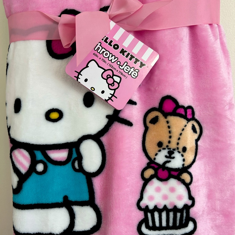 BRAND NEW- With Tags Hello Kitty Throw Blanket
